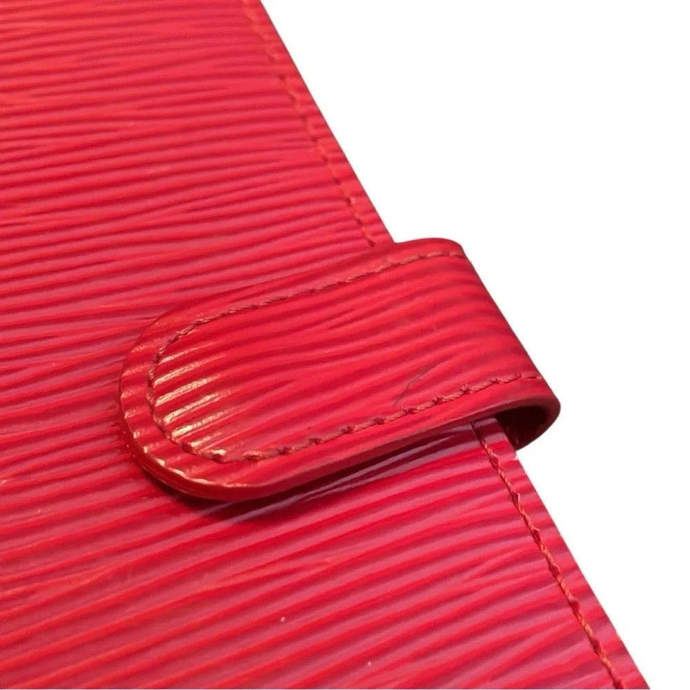 Louis Vuitton Epi Agenda PM‎ Red Leather Gold Hardware Notebook - Picture 9 of 11